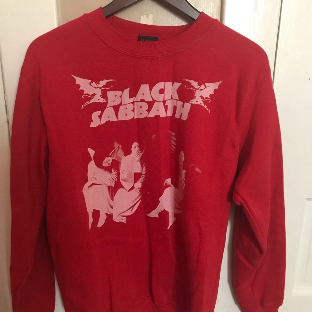 Black Sabbath Red Crewneck